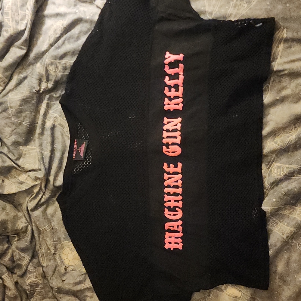 machine gun kelly mesh crop top L